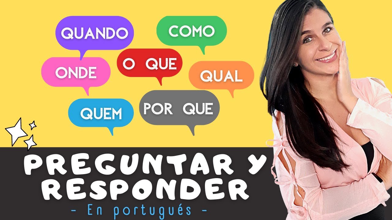 CÓMO PREGUNTAR Y RESPONDER EN PORTUGUÊS | Português com Lina