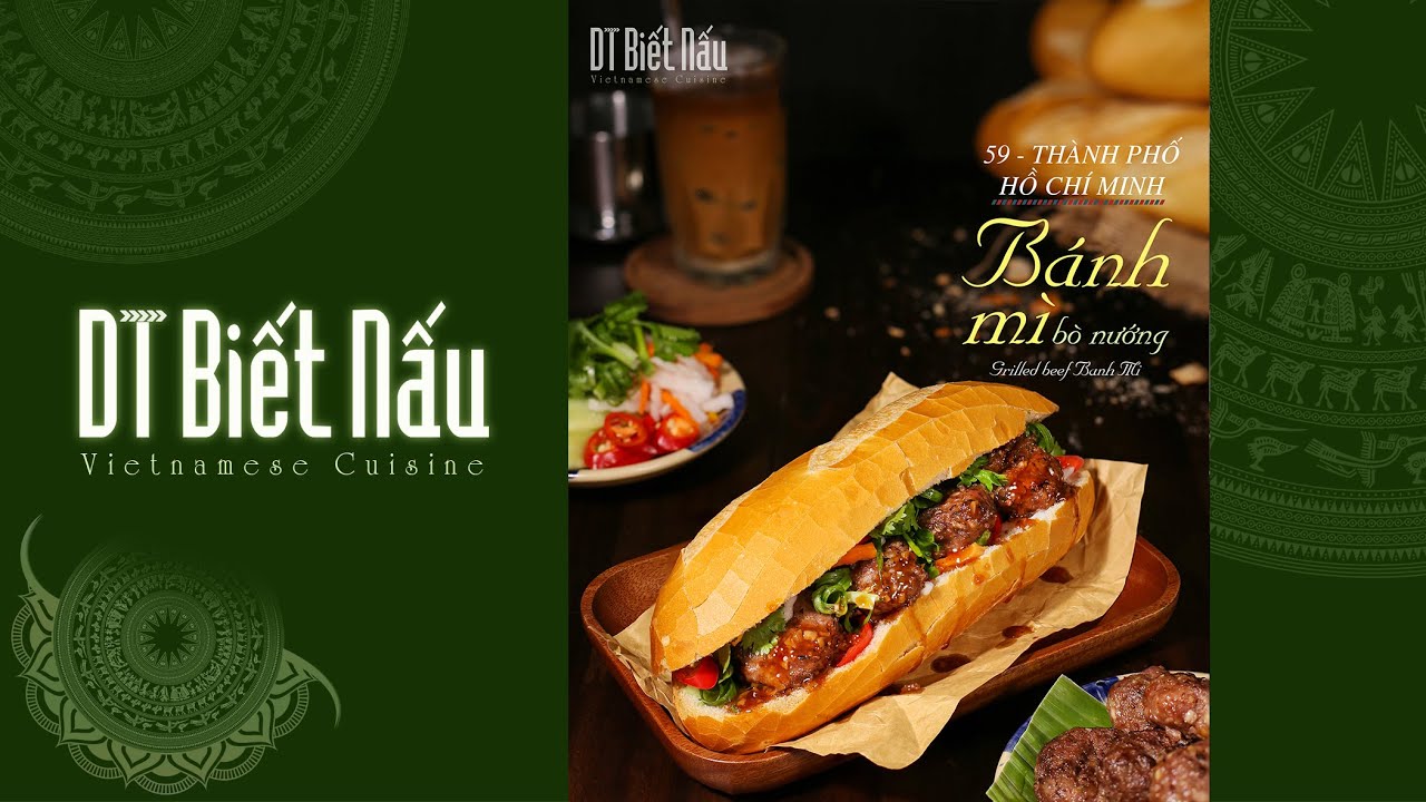Công thức BÁNH MÌ BÒ NƯỚNG, đặc trưng ẩm thực Sài Gòn siêu ngon!!.