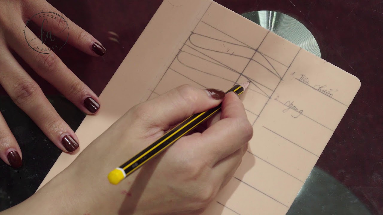 Học phun xăm cùng chuyên gia P4 - Hướng dẫn vẽ lông mày trên bì, các kiểu lông mày cơ bản