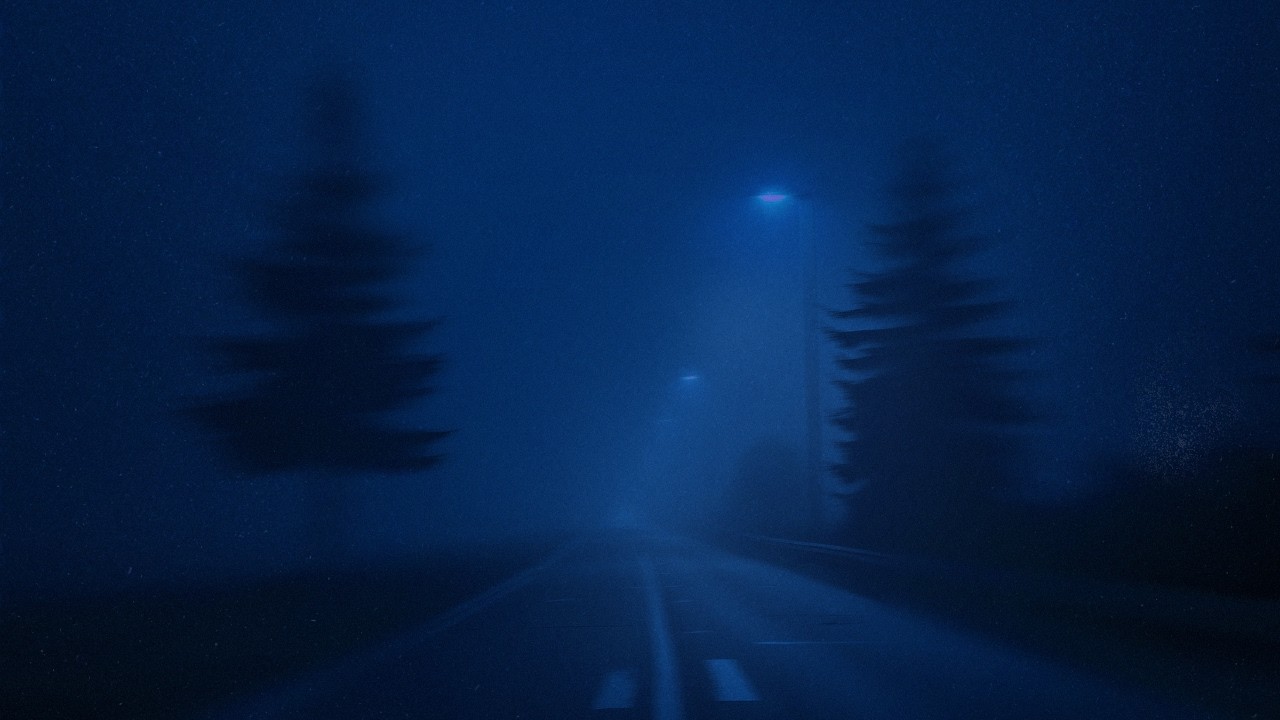 slow down in the fog