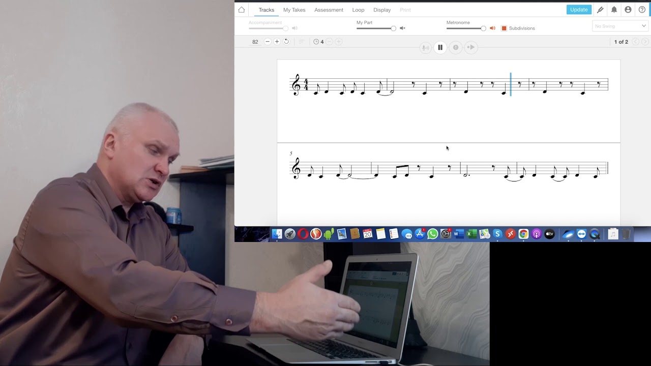 Работа с ритмическими заданиями в SmartMusic