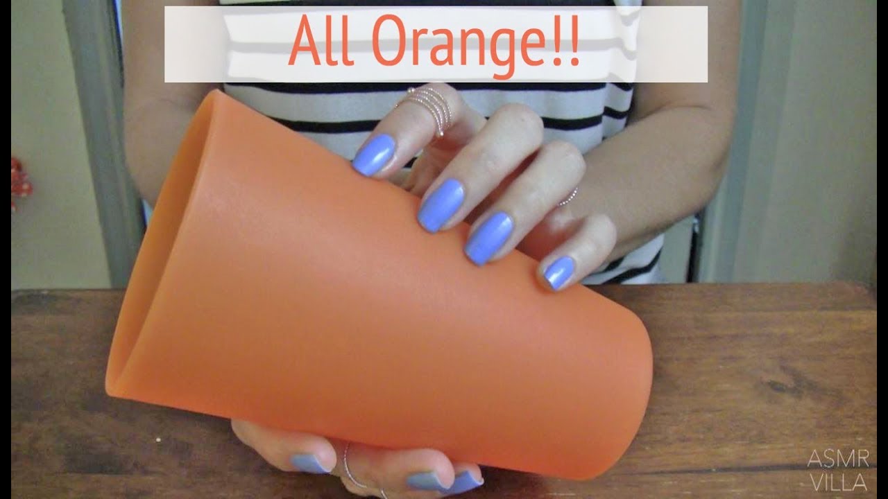 ASMR * Theme: Orange!! * Tapping & Scratching * Fast Tapping * No Talking * ASMRVilla