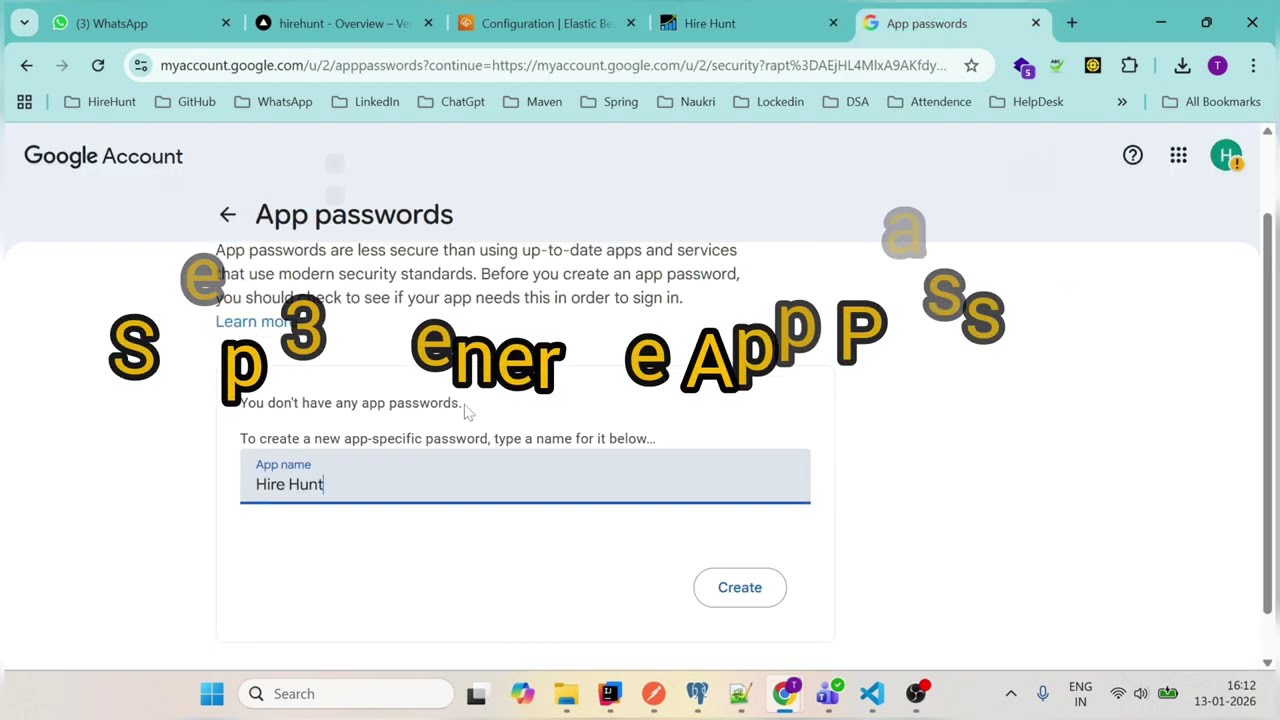 Gmail App Password Kaise Banaye? | Same Email Use Rule | 2026