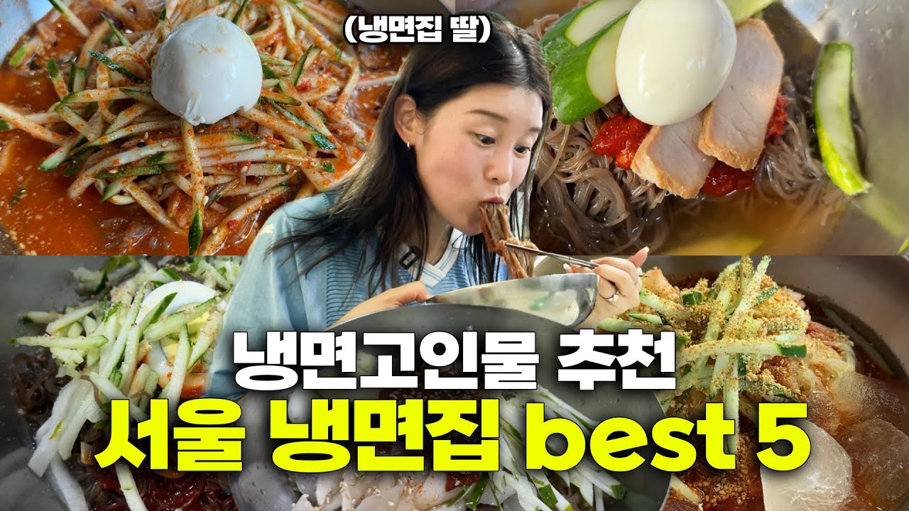 냉면 고인물들이 추천하는 서울 5대 냉면  | 냉면집 딸의 냉면투어 🍜