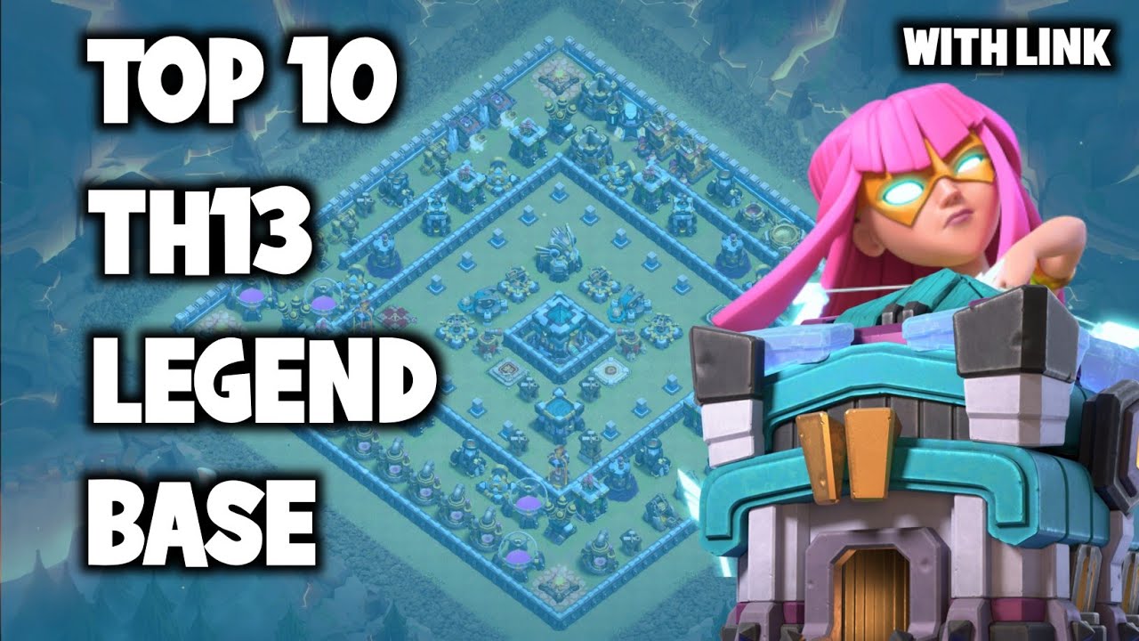 Top 10 Th13 Legend League Base | Anti 2 Star Trophy Pushing Bases 5800+ | Legend Base with Link