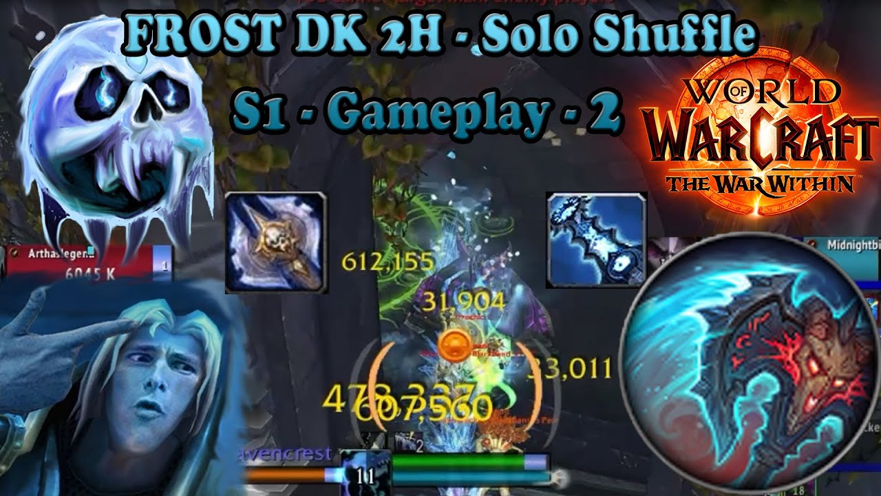 Solo Shuffle -DEATHBRINGER - Frost Death Knight / Frost DK PVP - WoW The War Within Gameplay 2