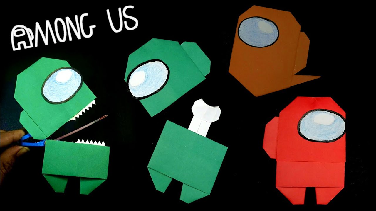 Origami Easy AMONG US step by step || Crewmate/Ghost/Dead body/Impostor || Among Us Origami