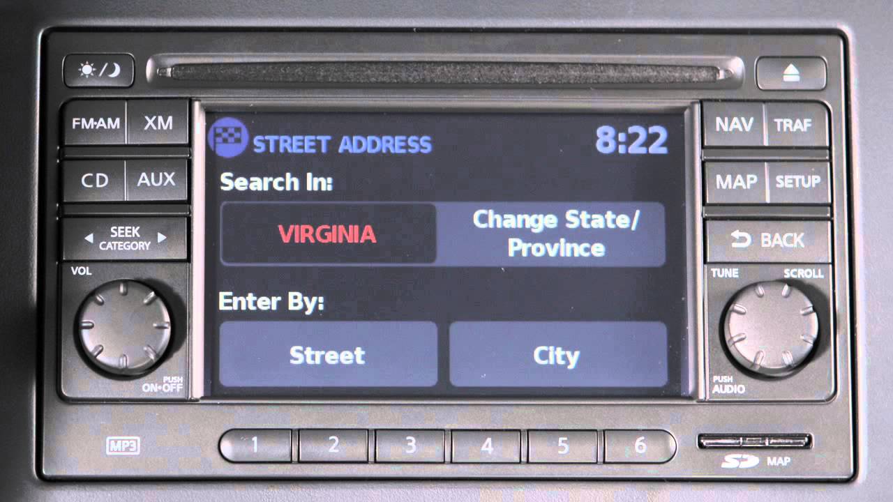 2012 NISSAN Rogue - Navigation Button