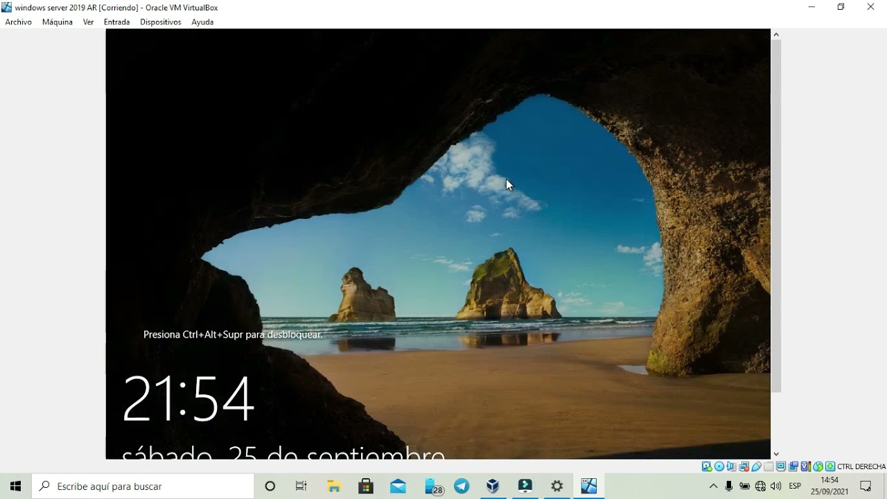 como activar pantalla completa en virtualbox
