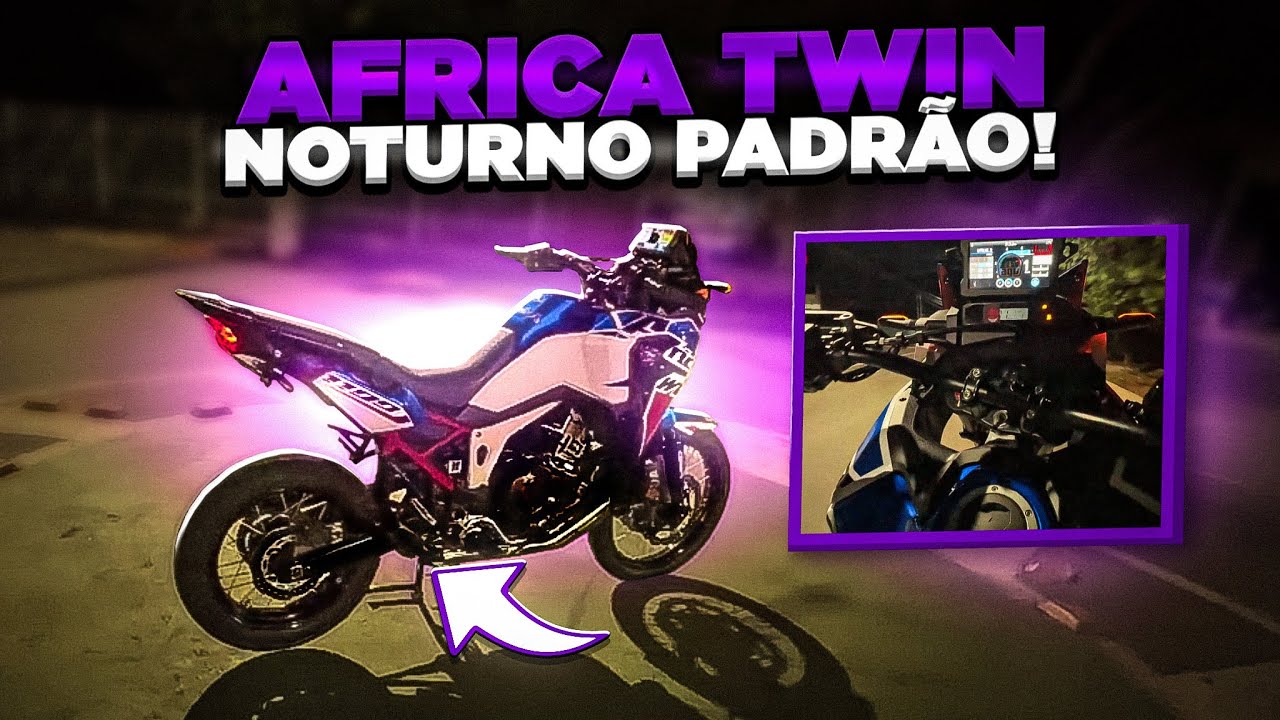 NOTURNO AFRICA TWIN 2025 O VERDADEIRO RONCO DA MAQUINA 🚀🇿🇦
