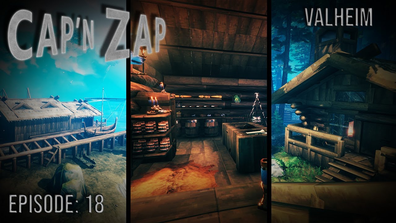 Black Forest Village Shipwright Market & Houses | Valheim S01E18