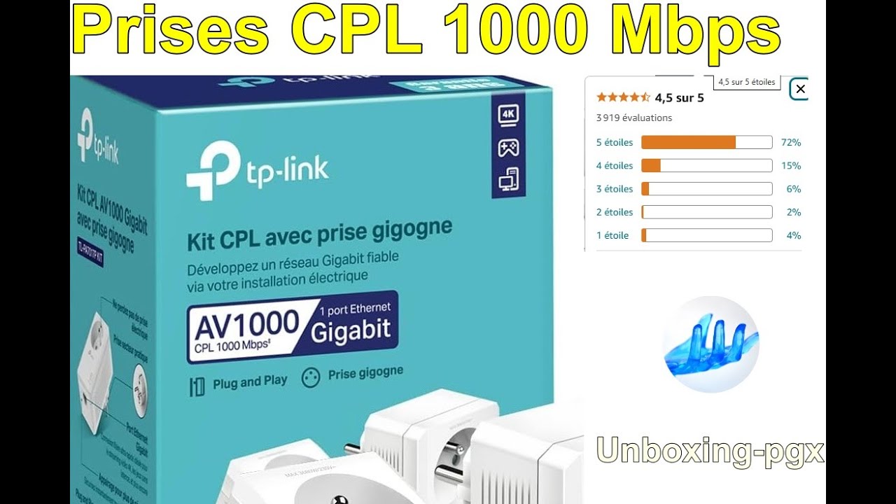 PRISES CPL TP-Link 1000Mbps - Unboxing-pgx