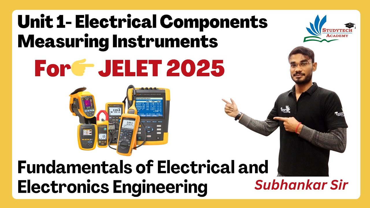 Electrical Components Measuring Instruments || FEEE || JELET 2025 by Subhankar Sir
