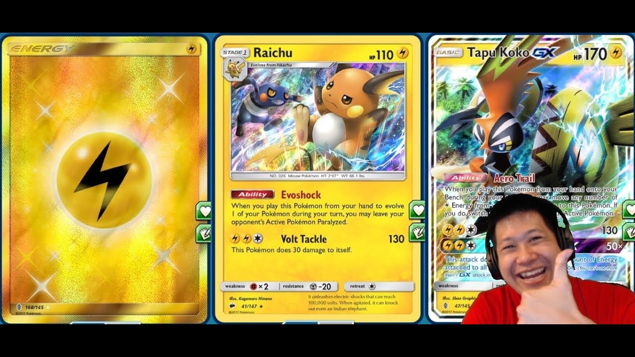 Paralyze Lock TAPU KOKO GX Deck, Raichu Evoshock Lock Down Deck Build