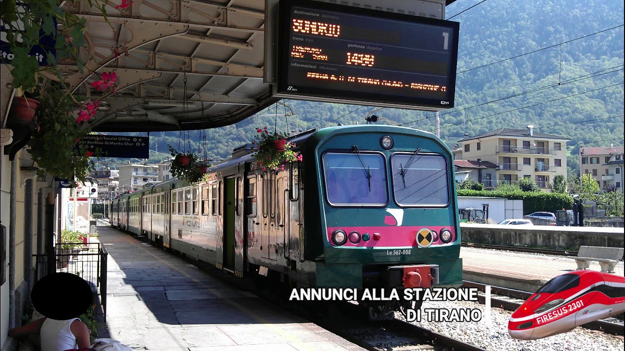 Annunci alla stazione di Tirano