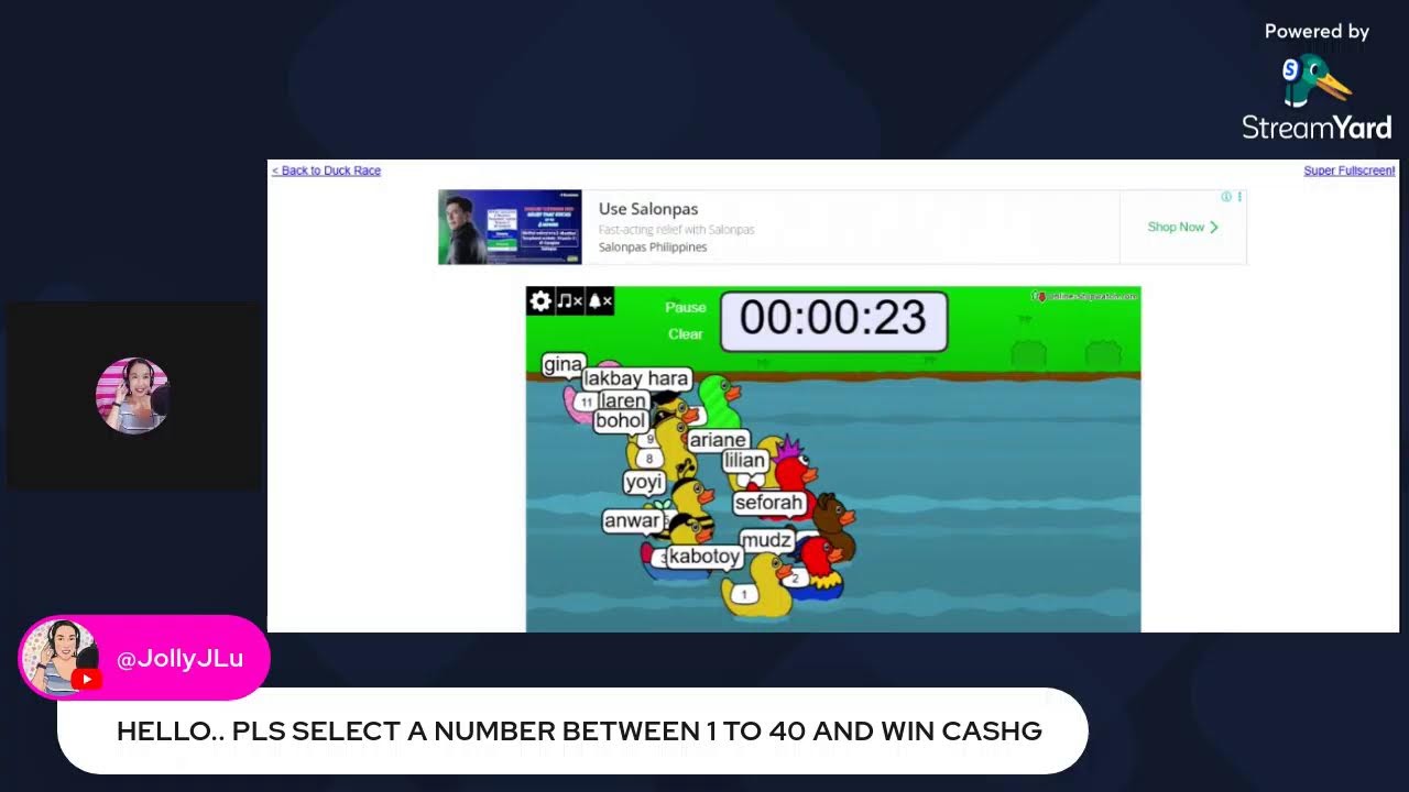 SILENT LIVE FOR WH WITH DUCK RACE