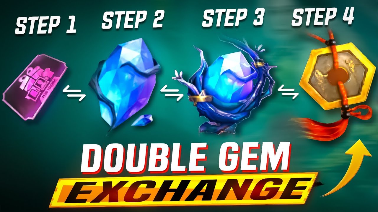 2 Gem = 4 Gem 😱 Double Gem Exchange Tricks Explained | Step 1&ndash;4 Guide | Pre Order Gem Exchange Trick