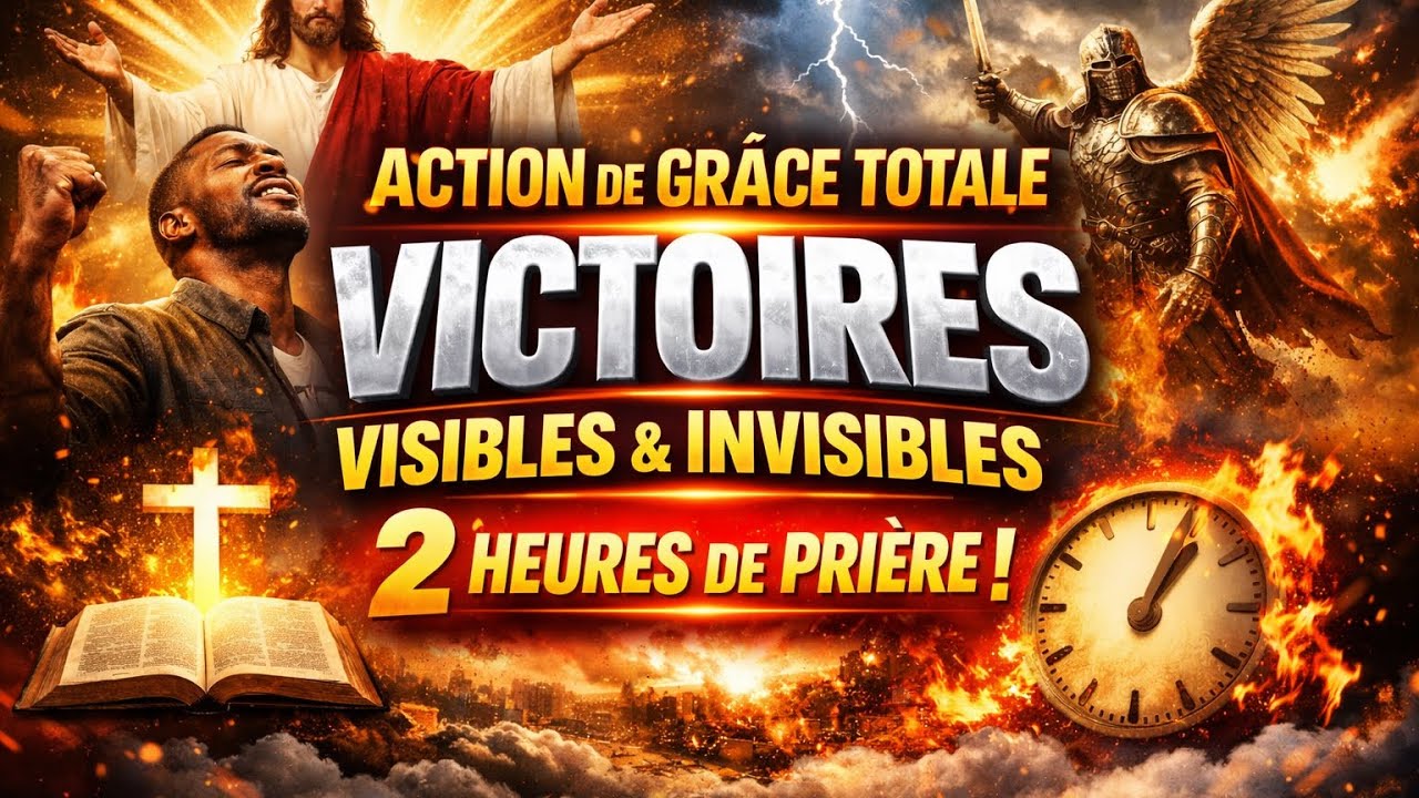 ACTION DE GRÂCE TOTALE POUR LES VICTOIRES VISIBLES ET INVISIBLES