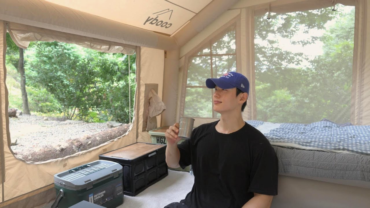 [4K] 캠핑 브이로그ㅣ 무더운 여름날 숲속에서 하룻밤ㅣ캠핑ASMR