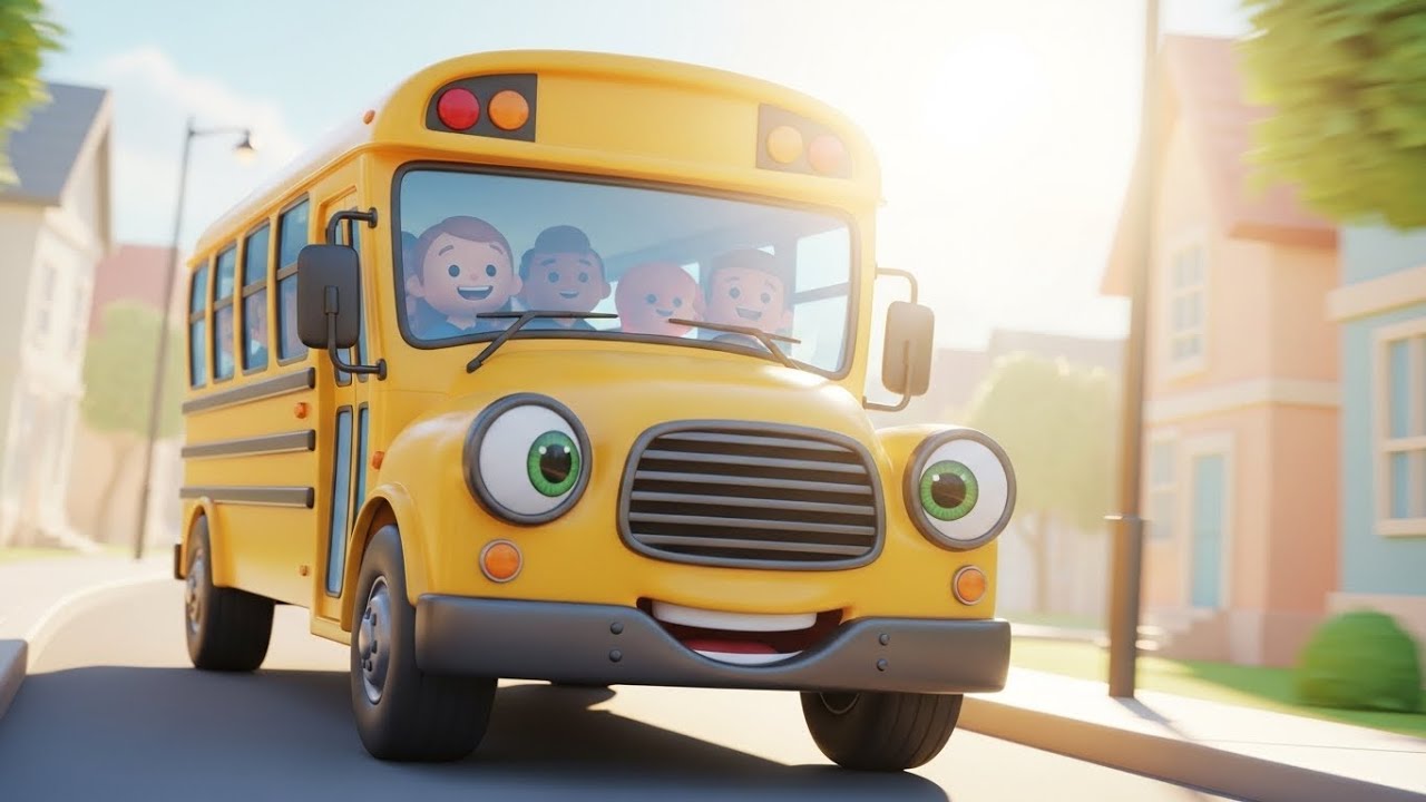 Школьный автобус поет утреннюю песню 🚌🎶😄 | мультфильм для детей и весёлые приключения