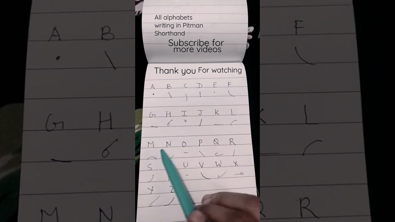 #shorthand all alphabets #shorthandtranscription #shorthanddictation #youtubeshorts #shorts