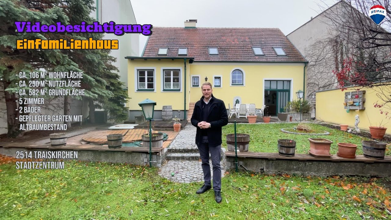Videobesichtigung, Einzigartiges Stadthaus im Zentrum von Traiskirchen