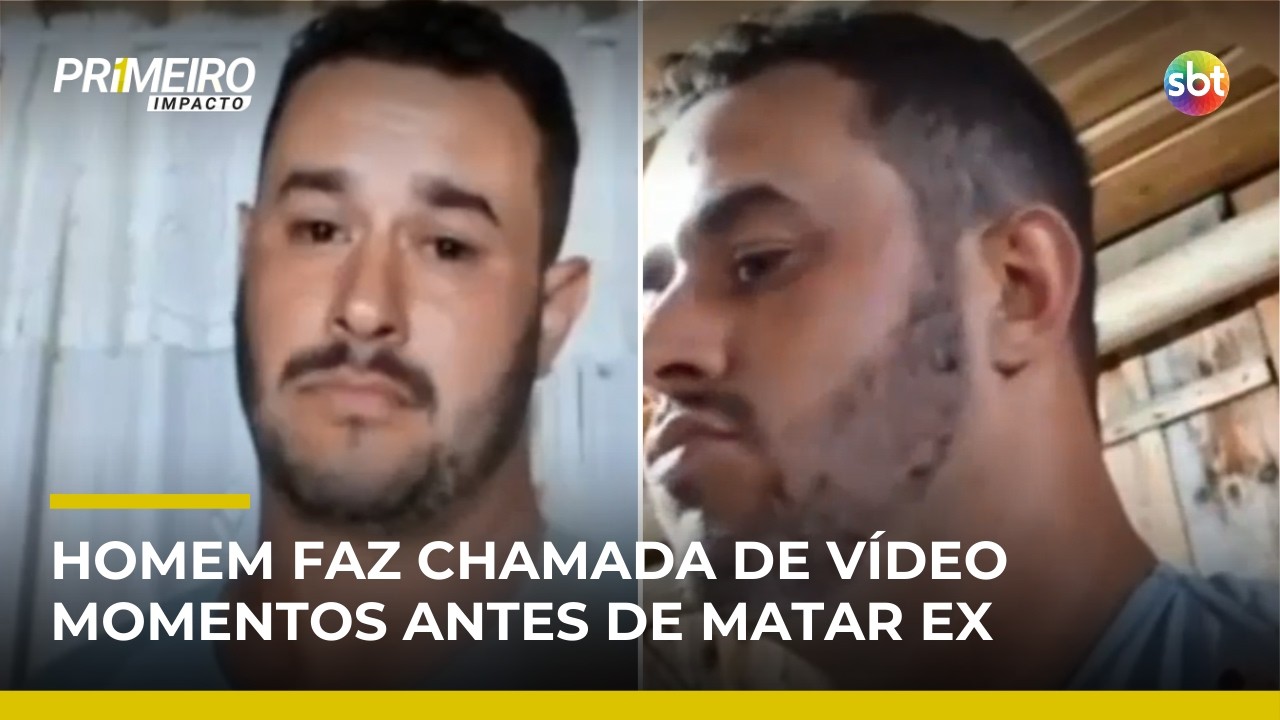 Vídeo mostra ex‑companheiro em chamada antes de matar mulher | #PrimeiroImpacto