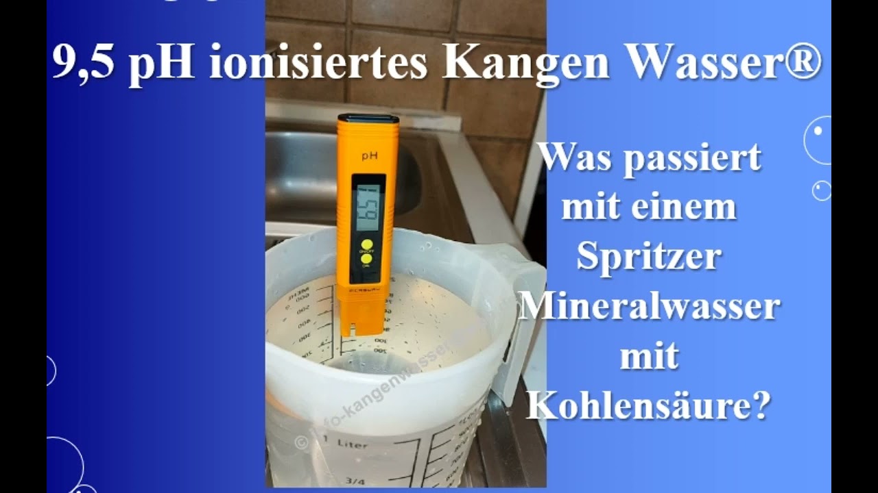 Basisches Wasser wird schnell sauer im pH