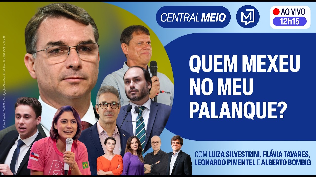 Flávio Bolsonaro organiza palanque com Tarcísio e Nikolas em SP e MG | Central Meio
