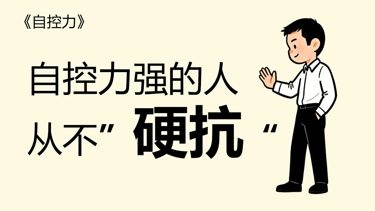 《自控力》，自控力、自律、内耗、摆烂、意志力、情绪管理、专注力