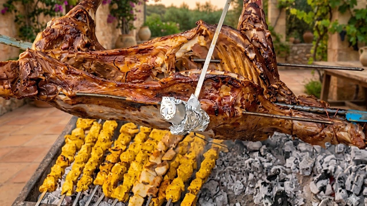 Whole Goat BBQ 🔥 | Fun Day with Friends & Family/Ganzes Zicklein BBQ 🔥 | Spaß mit Familie & Freunden