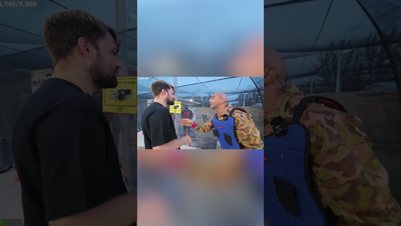Fousey Has A Mental Breakdown While Paintballing #shorts