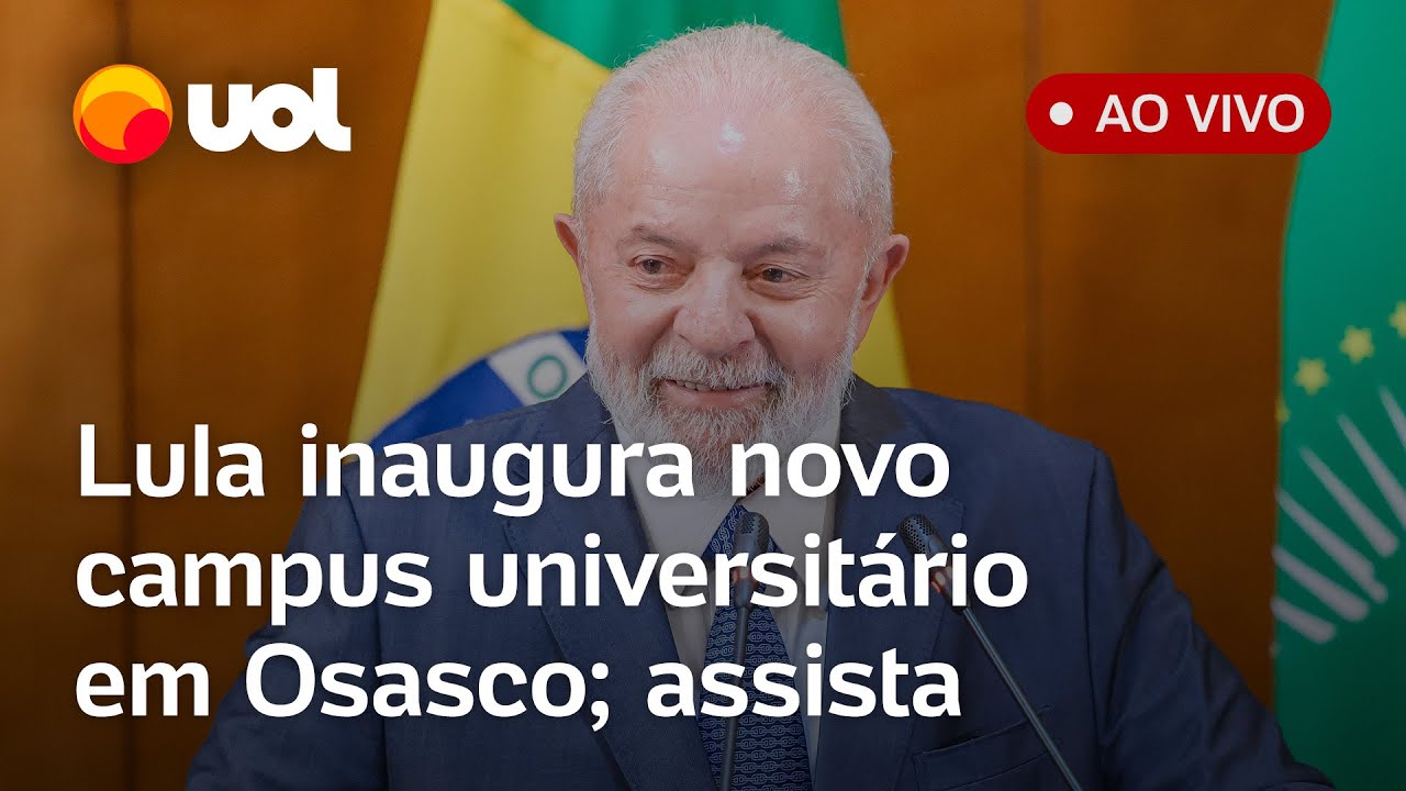 Lula em Osasco: presidente fala ao vivo e inaugura prédio de universidade federal; assista