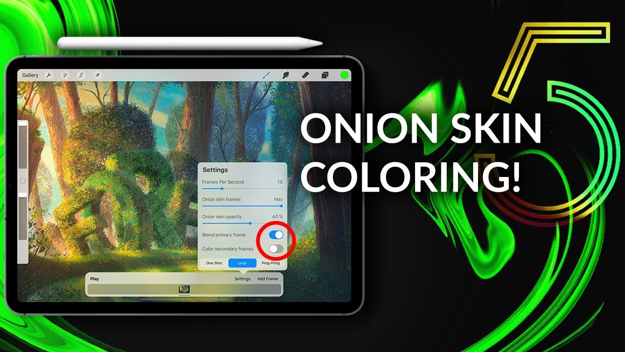 Procreate 5 Public Beta: Onion Skin Coloring!