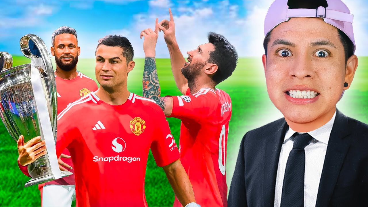 Puse a MESSI, RONALDO & NEYMAR en el MISMO EQUIPO 😱 MODO CARRERA FC25