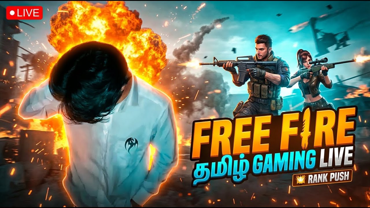 🔴தமிழ் SHORTS LIVE -  Free Fire || Rank Push 🔥 Tamil Gaming Live
