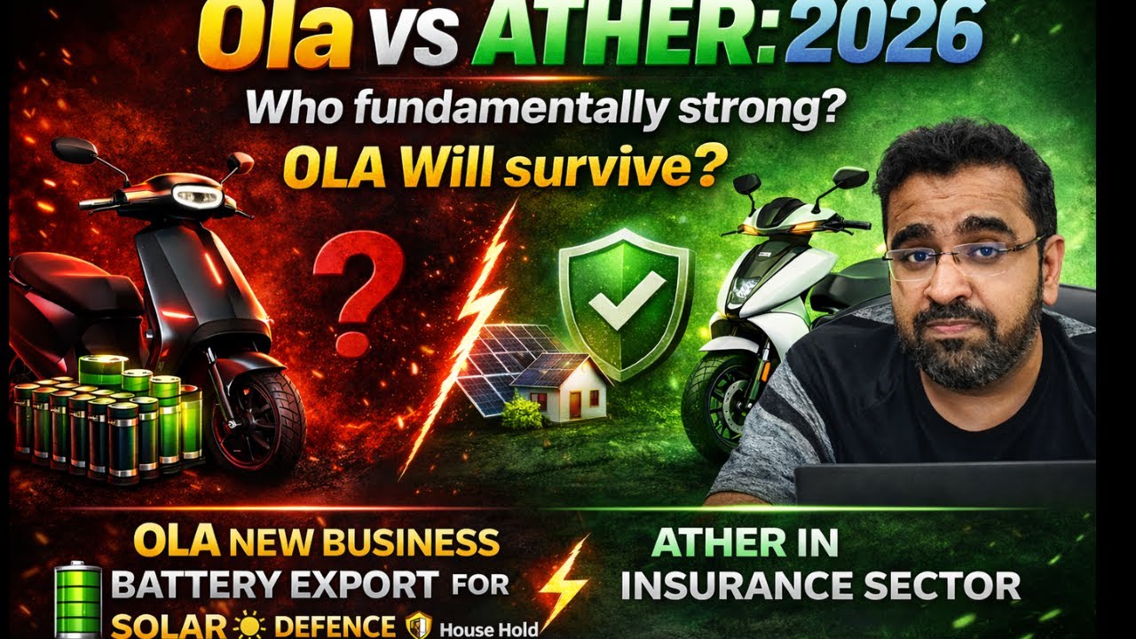 OLA vs ATHER 🔥 Who Is Fundamentally Strong? | Will OLA Survive? Battery vs Insurance Ola News