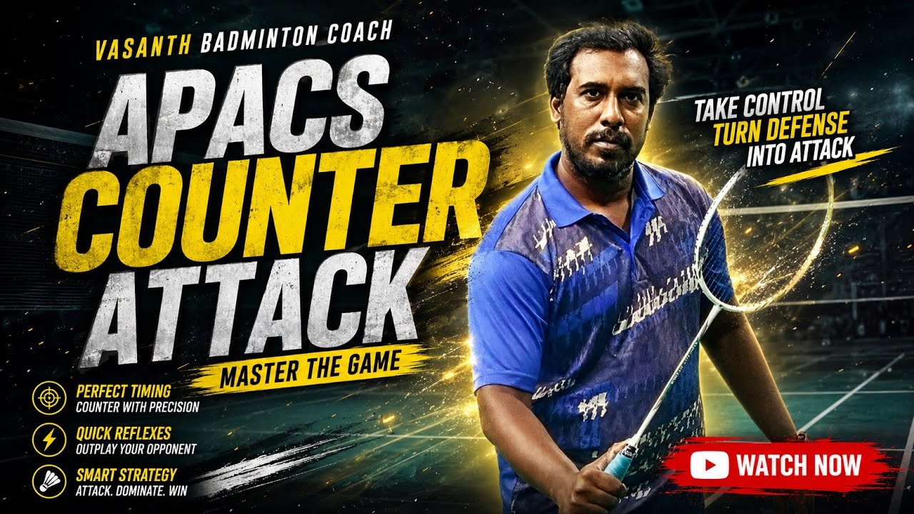 APACS COUNTER ATTACK RACKET REVIEW #vasanthbadmintoncoach #kbksportsarena 