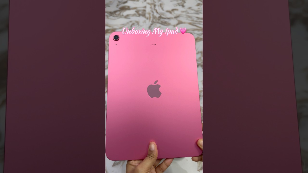 Ipad 11 Gen (A16)🩷 #unboxing #pink #ipad #apple #unboxingvideo #trendingonshorts #shortsvideo 🩷