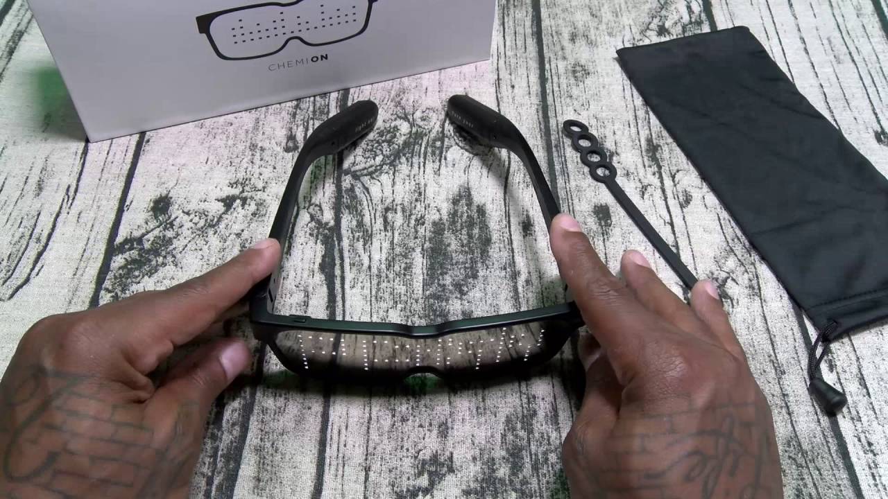 CHEMION - Unique Bluetooth LED Glasses