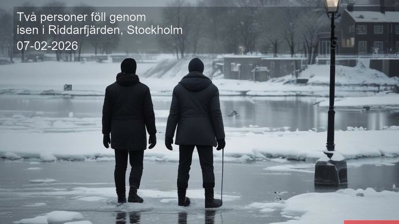 Två personer föll genom isen i Riddarfjärden, Stockholm