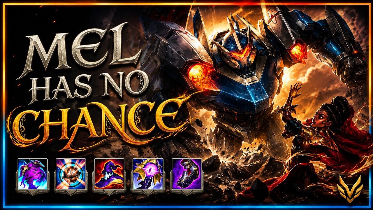 🔥 GALIO SHUTS DOWN MEL 🤖 | THE ULTIMATE ANTI-MAGE PICK | Wild Rift 7.2
