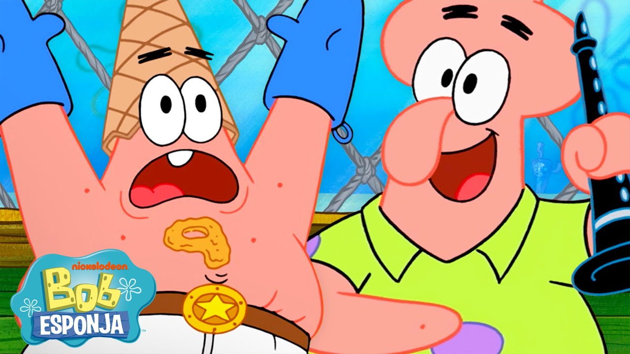 Bob Esponja | Patrick brilhando por 90 minutos seguidos! ⭐ | Bob Esponja em Português
