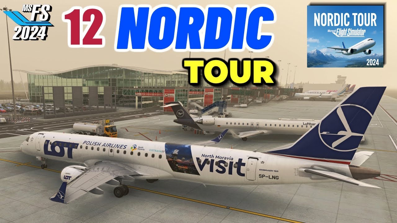EMBRAER E195 - MSFS2024 : NORDIC Tour❗TOUR I 1w I ✈️ Wrocław
