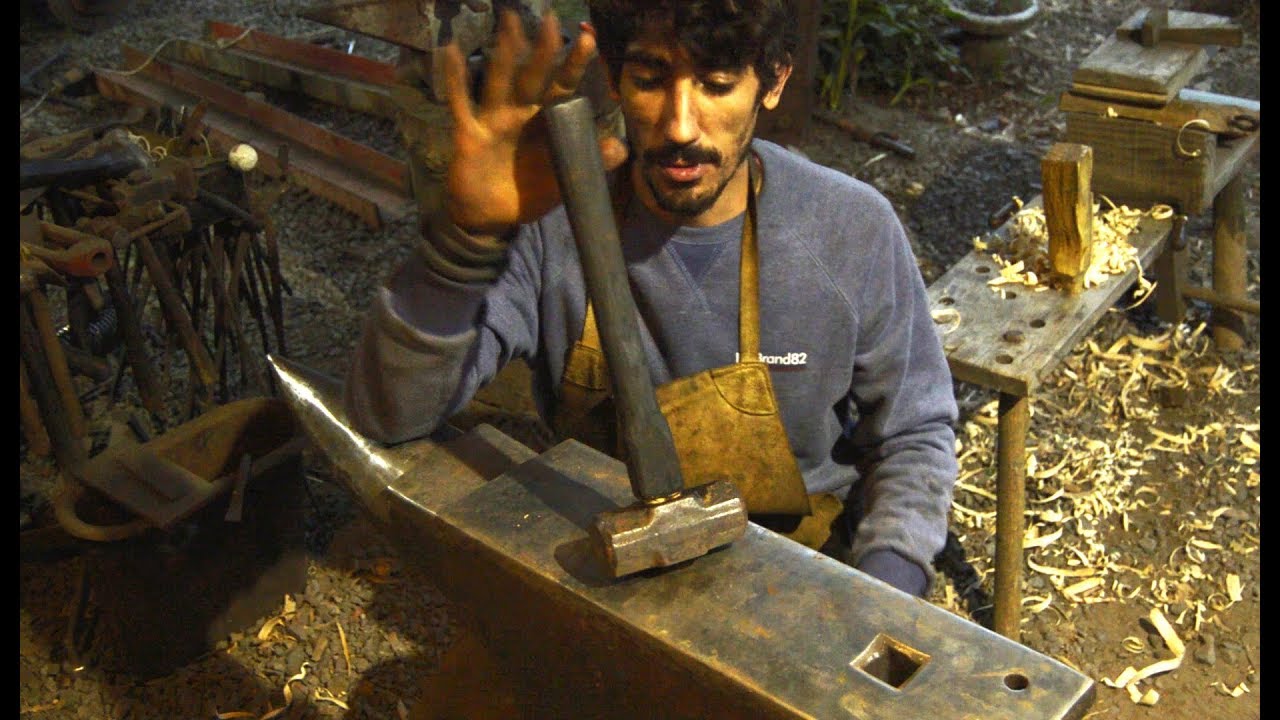 Como encabar martillos de herrero