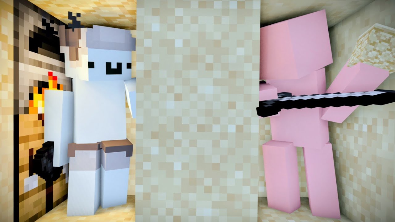 Minecraft Speedrunner VS 1 Hunters REMATCH