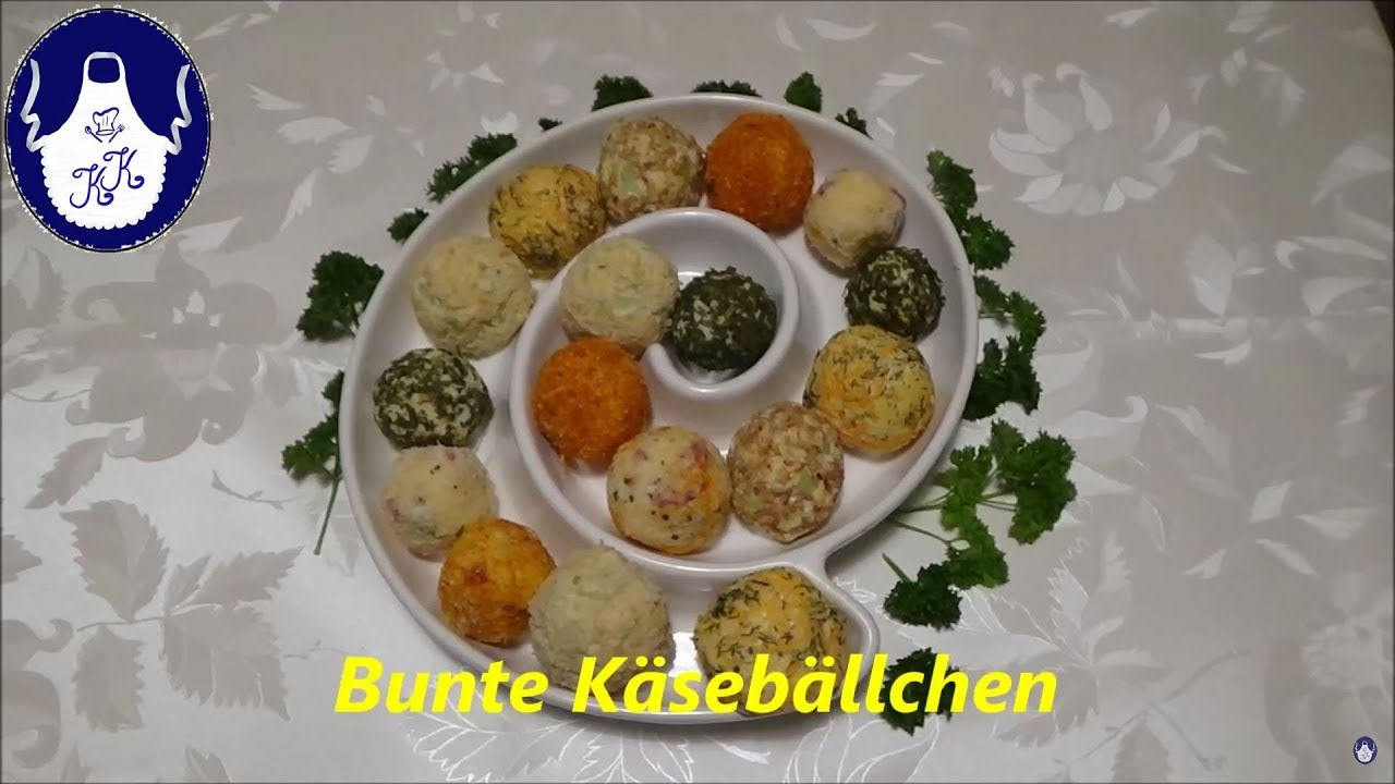 Bunte Käsebällchen, Party Happen oder als Beilage, einfach lecker