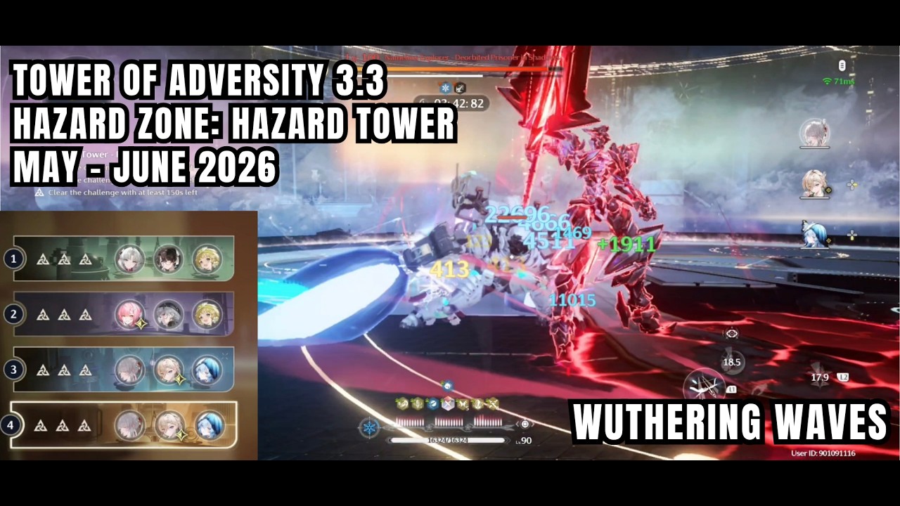 [Wuthering Waves Tower Of Adversity] Hazard Zone: Hazard Tower - May / June 2026 ToA 3.3 3.4 New