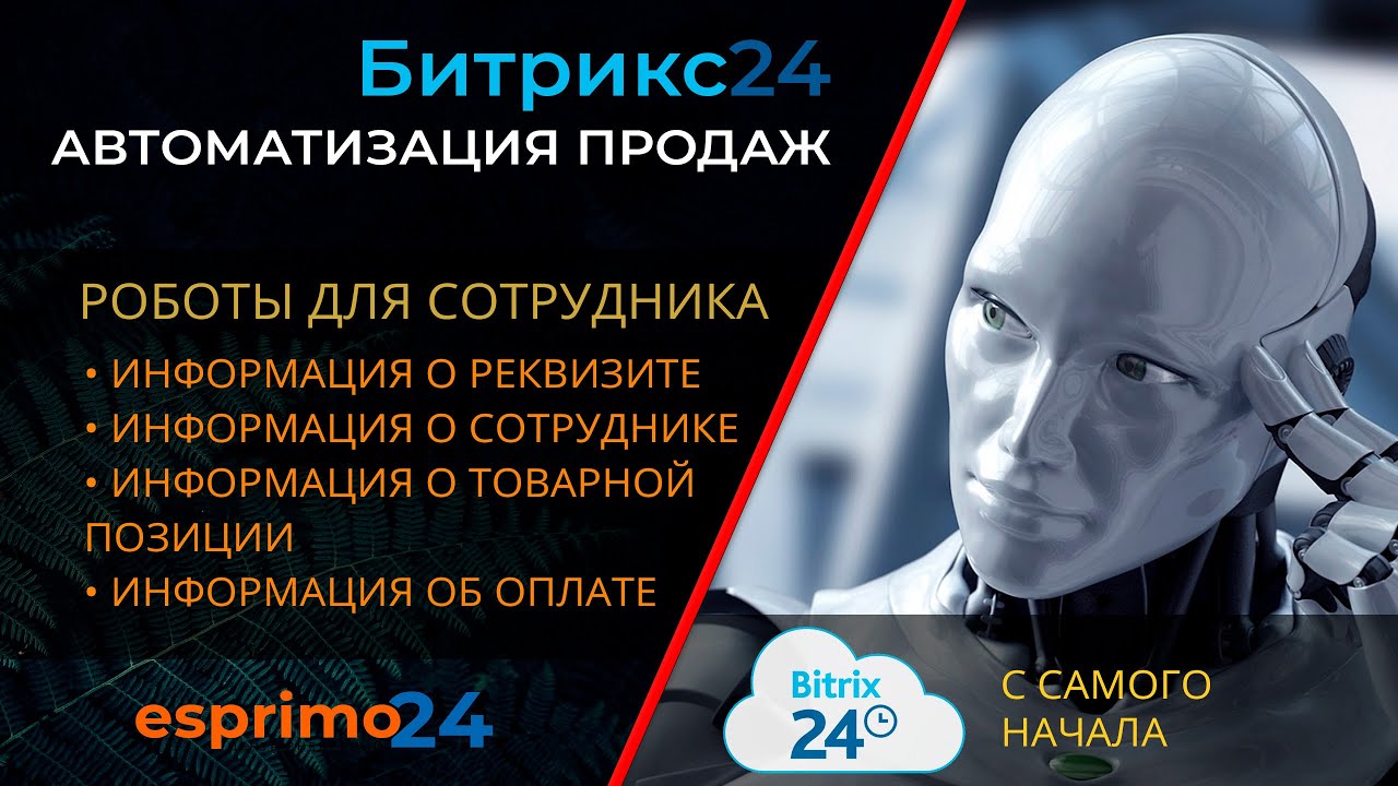 Роботы в Битрикс24 - Информация о реквизите, о сотруднике, о товарной позиции, об оплате
