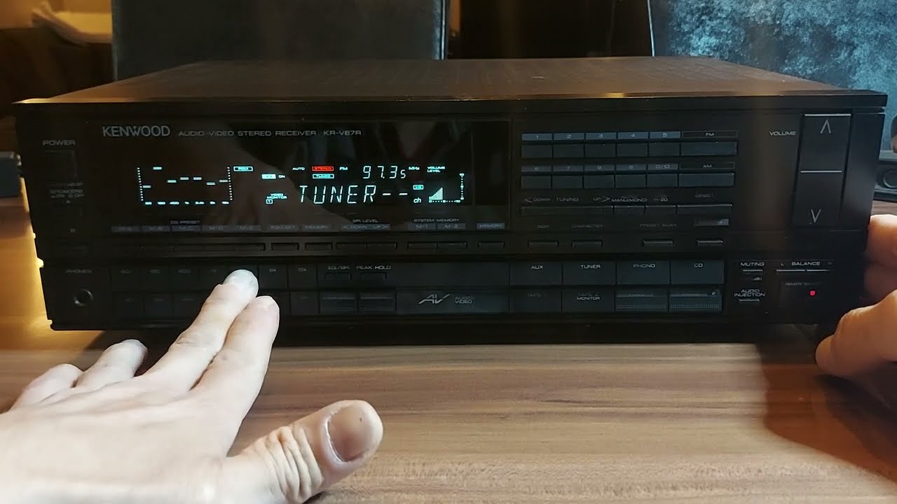 Kenwood KR-V87R Fm/Am Stereo Receiver with built in equalizer.